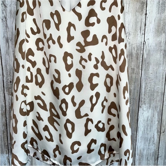 Tyche White and Brown Leopard Cami Top - Picture 3 of 7